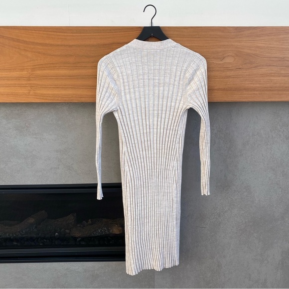 Peruvian Connection Long Ribbed Beige Cardigan, Size S - Picture 6 of 7